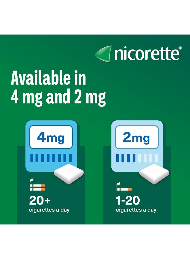 Nicorette Icy White 4mg Gum (105 Pieces), Discreet Stop Smoking and Stop Vaping Aid to Help you Quit For Good, Tackle Cravings and Withdrawal Symptoms, Nicotine Gum (Quit Smoking or Vaping) - Image 3